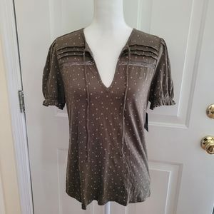 NWT Lucky Brand Peasant Top Size Small